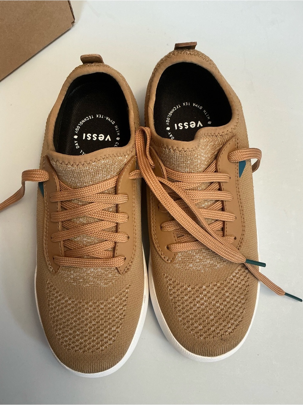 2417 -Vessi Weekend Waterproof Sneaker Oak Brown Tan Women Size 8 W8 - Picture 2 of 8